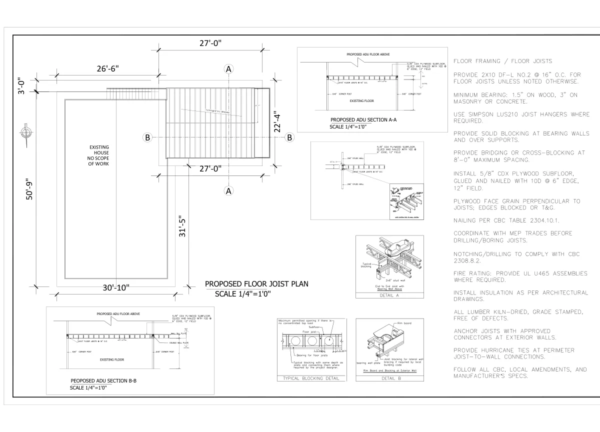 New Attached ADU Above Existing JADU - featured sheet