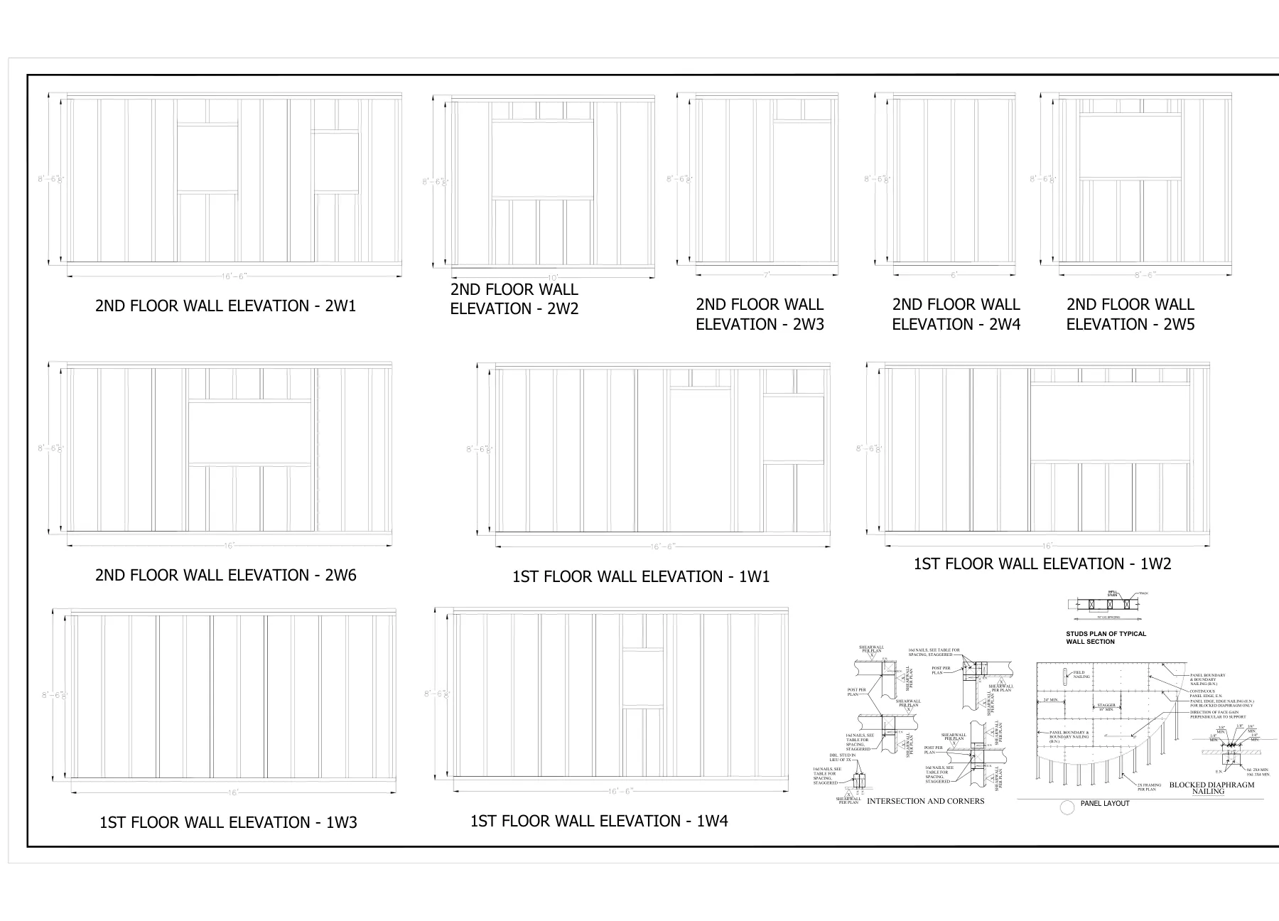 Detached Two-Story ADU - Typical section details · S-3