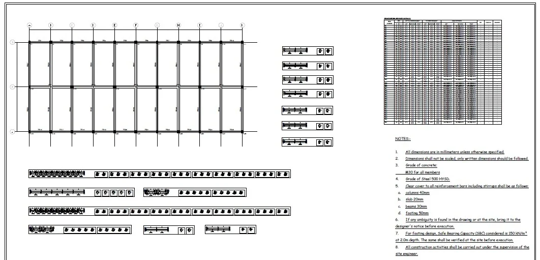 G+3 RCC Multipurpose Hall - Plinth-beam reinforcement details · S-02