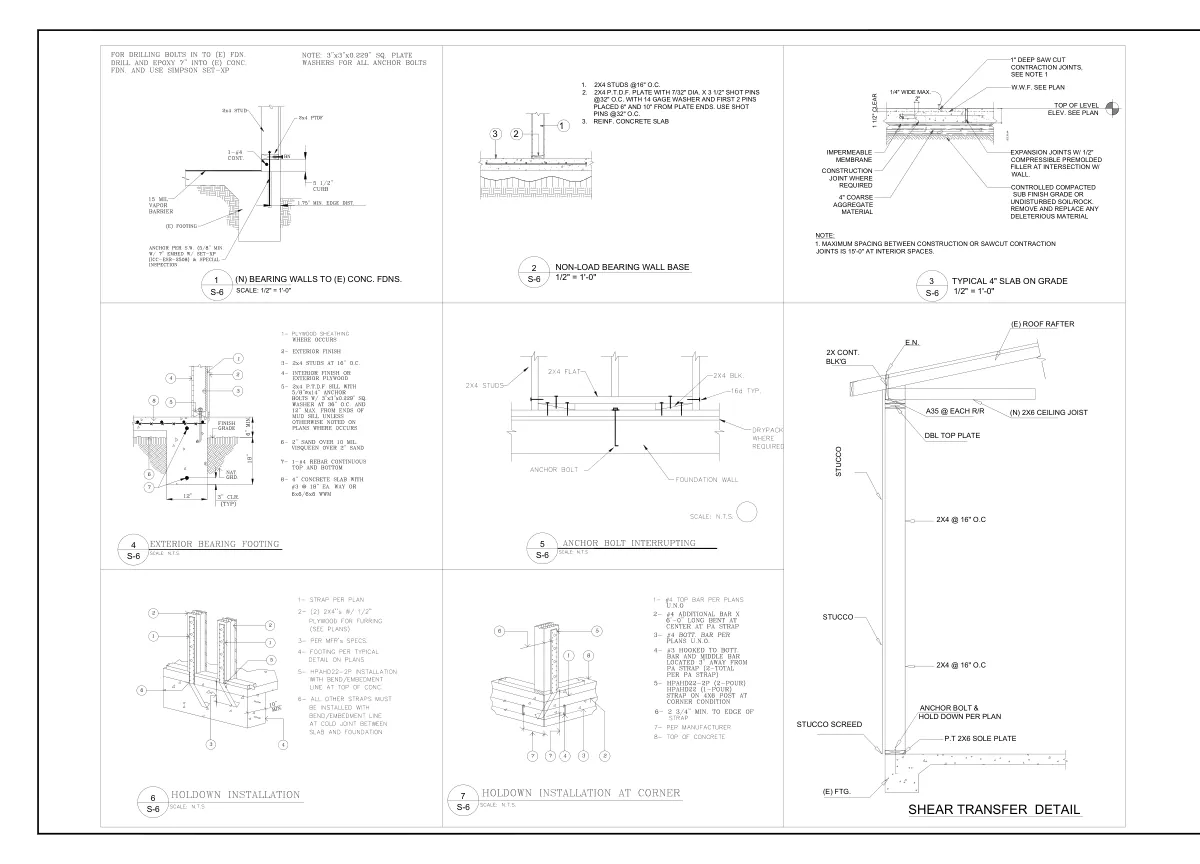 Garage-to-ADU Conversion with Connection Details - featured sheet