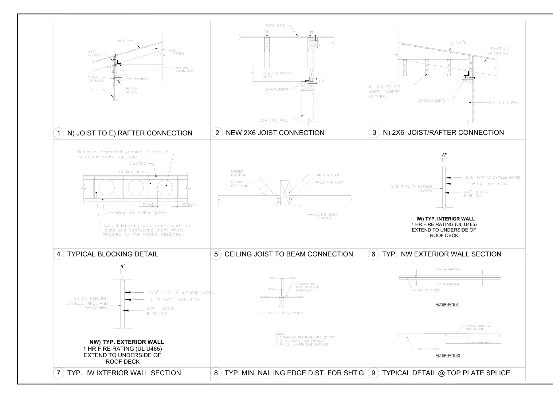Garage-to-ADU Conversion with Connection Details - Typical details · S-7