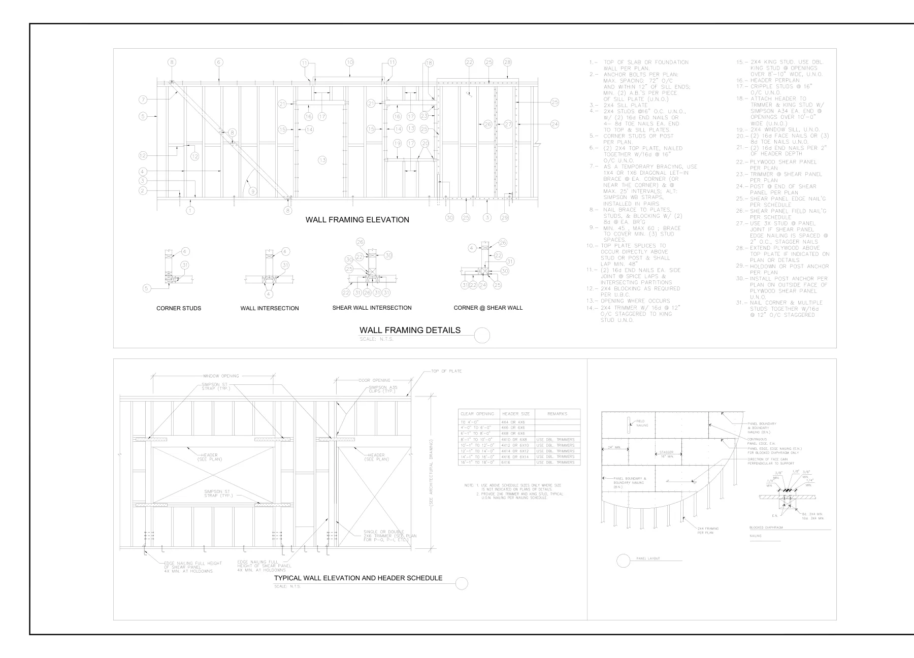 As-Built JADU Permitting - Typical wall details · S-5