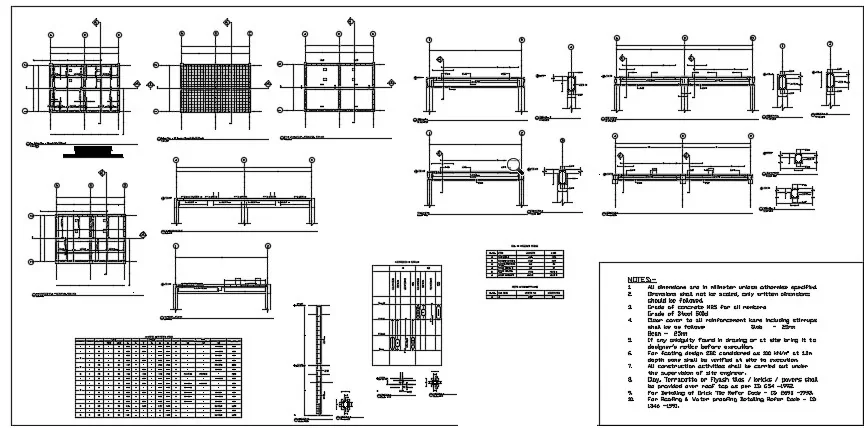 Public Toilet Block — RCC Design & Detailing - Beam and slab reinforcement layouts and details