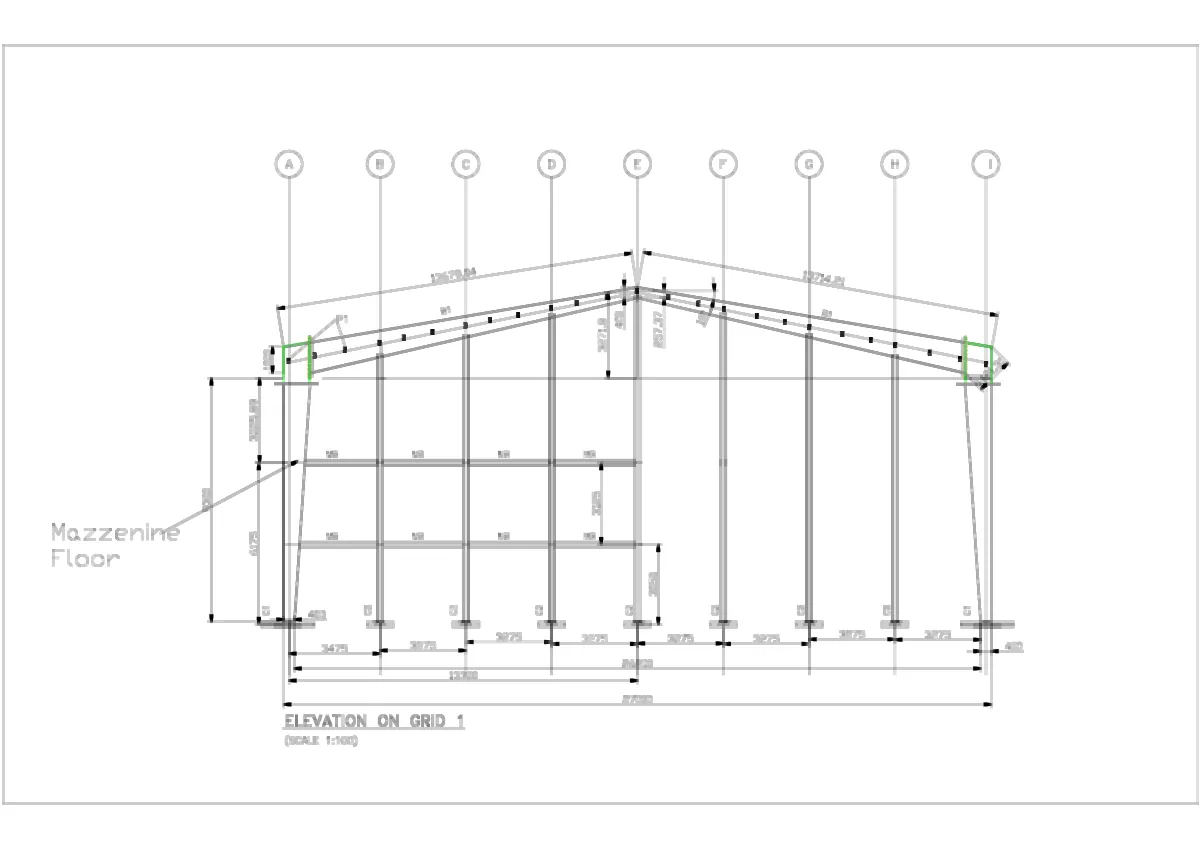 Pre-Engineered Steel Building with Mezzanine Floors - featured sheet
