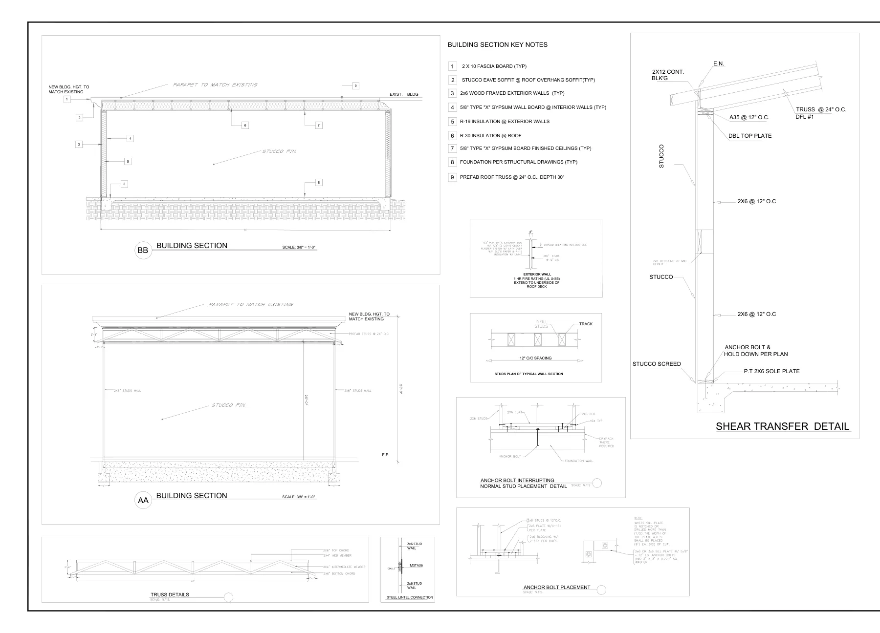 New Storage Building for Event Hall - Section details · S-4
