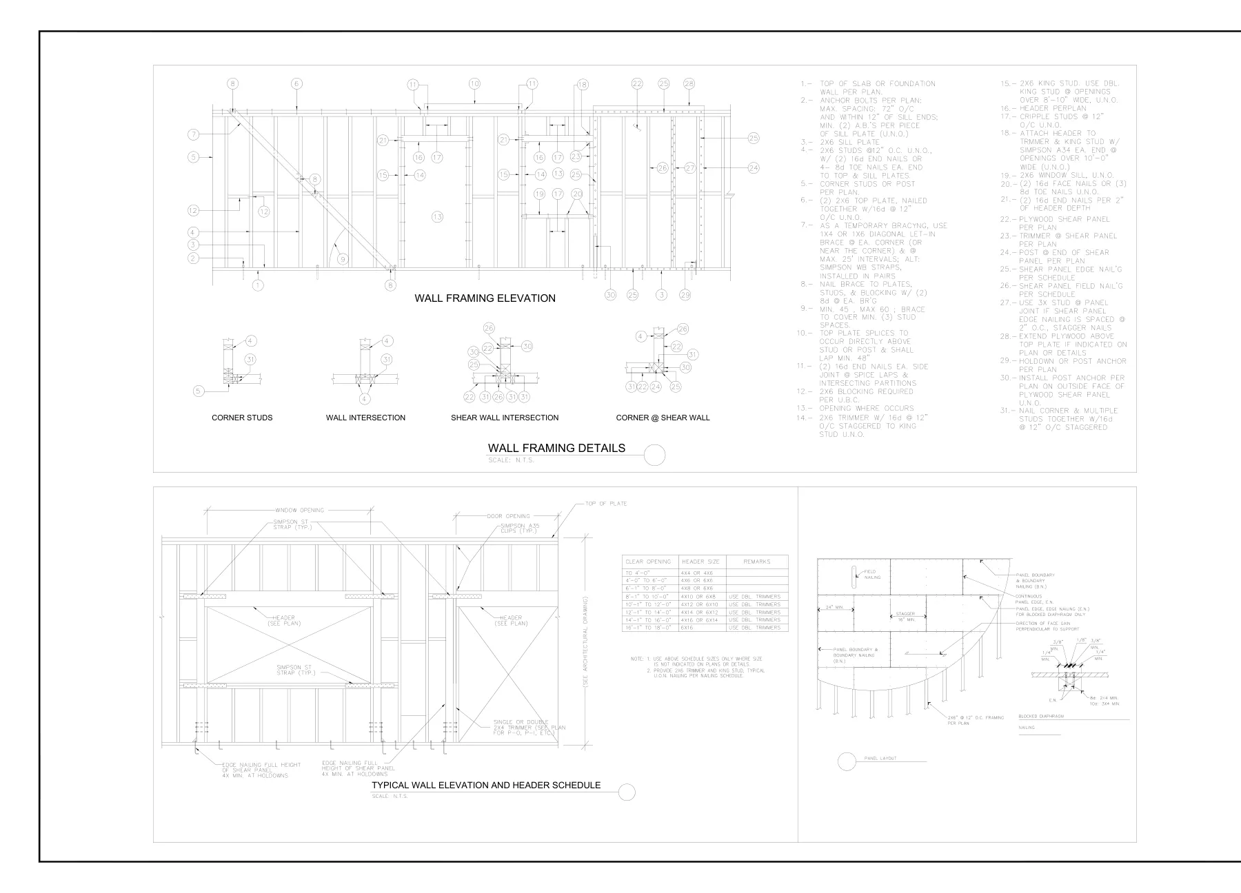 New Storage Building for Event Hall - Typical details · S-7